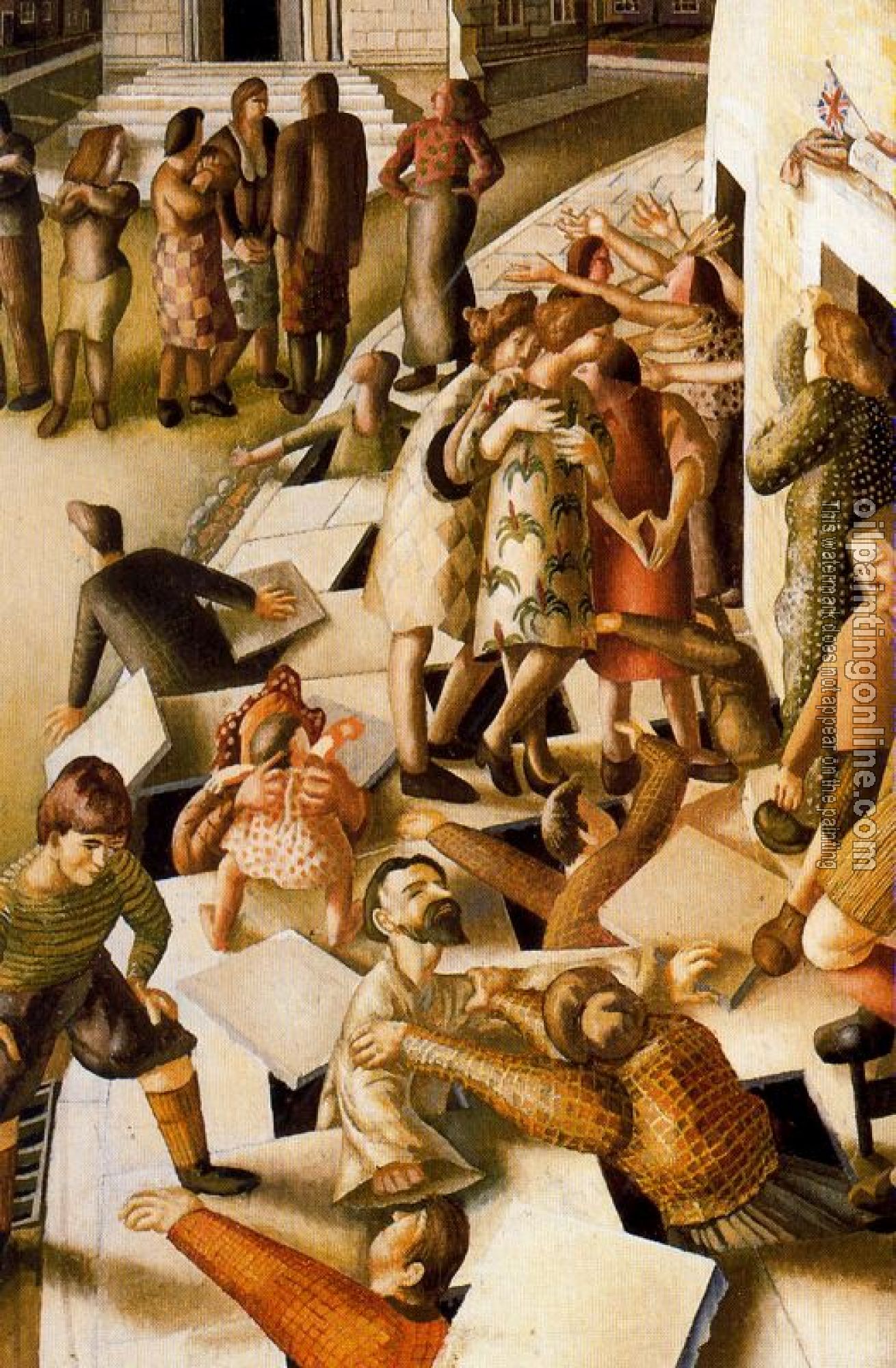 Stanley Spencer - The Resurrection with the Raising Of Jairus's Daughter II